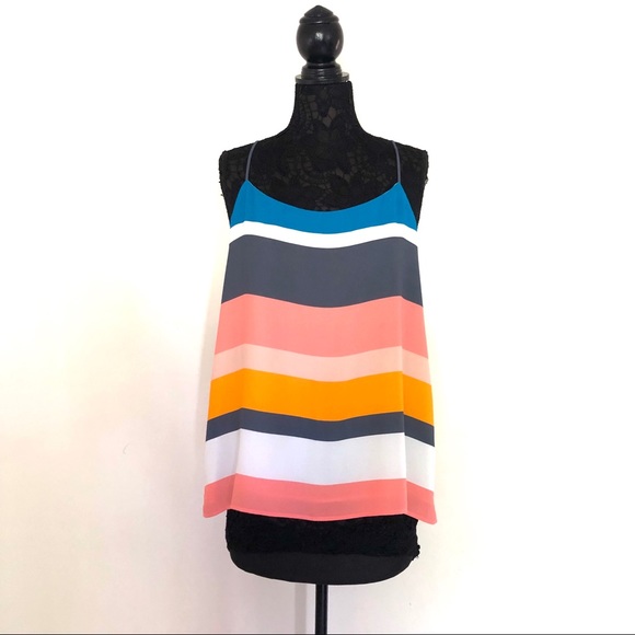 LOFT Tops - Loft Multi Color Stripe Cami Top